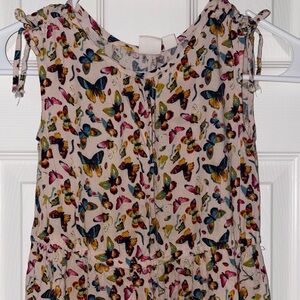 GAP Kids Butterfly Print Casual Dress - Multicolor